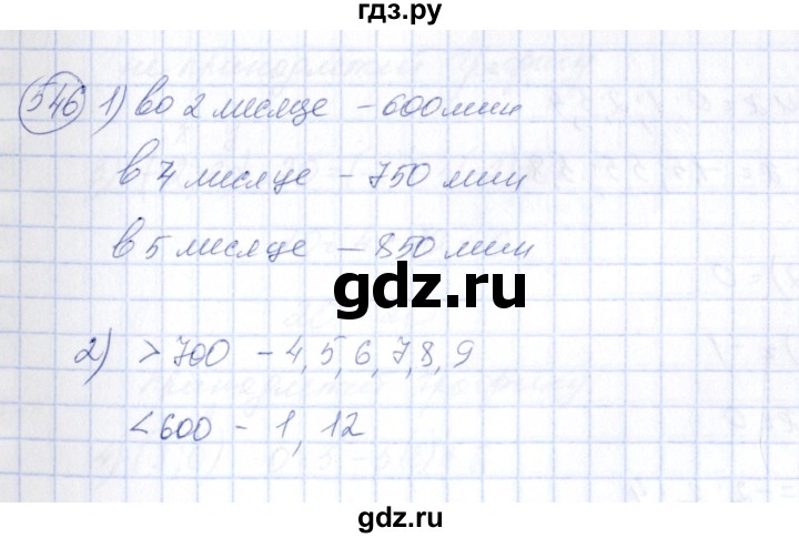 ГДЗ по алгебре 7 класс  Алимов   номер - 546, Решебник №3