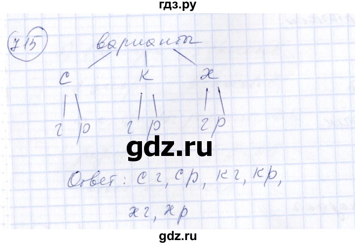 ГДЗ по алгебре 7 класс  Алимов   номер - 715, Решебник №3