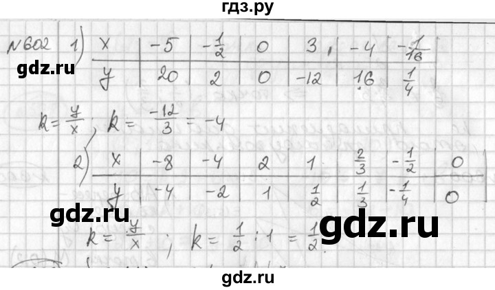 ГДЗ по алгебре 7 класс  Алимов   номер - 602, Решебник №1