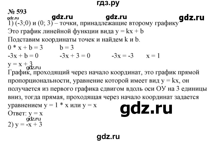 ГДЗ по алгебре 7 класс  Алимов   номер - 593, Решебник №2