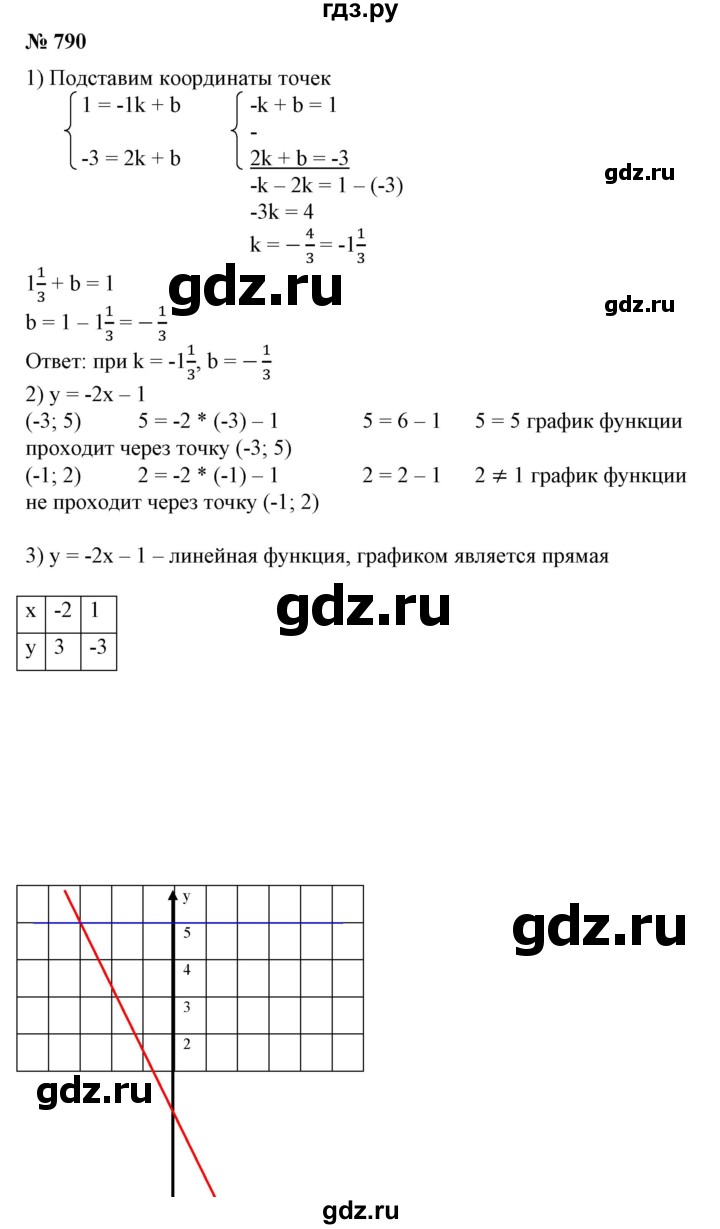 ГДЗ по алгебре 7 класс  Алимов   номер - 790, Решебник №2