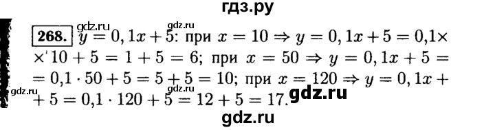 ГДЗ по алгебре 7 класс  Макарычев   задание - 268, Решебник к учебнику 2015