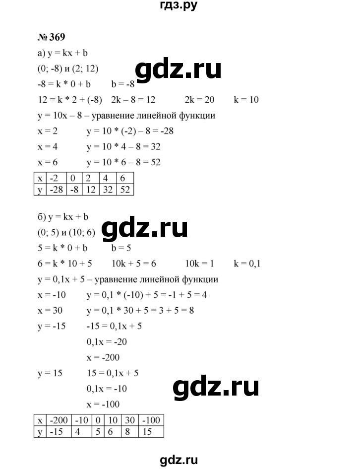 ГДЗ по алгебре 7 класс  Макарычев   задание - 369, Решебник к учебнику 2024