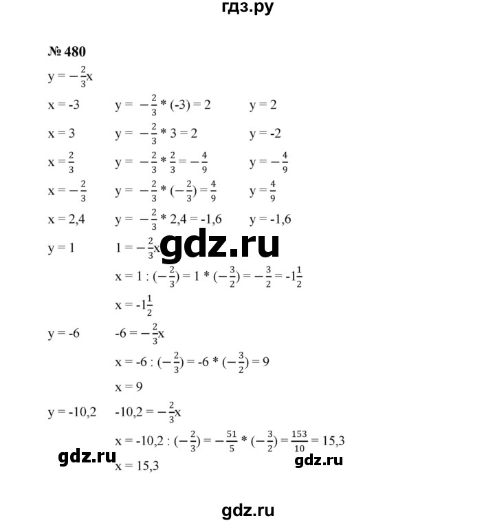 ГДЗ по алгебре 7 класс  Макарычев   задание - 480, Решебник к учебнику 2024
