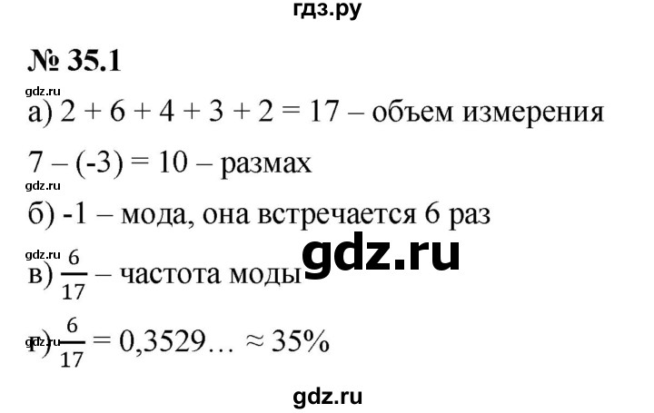 ГДЗ по алгебре 7 класс  Мордкович Учебник, Задачник Базовый уровень §35 - 35.1, Решебник к задачнику 2021