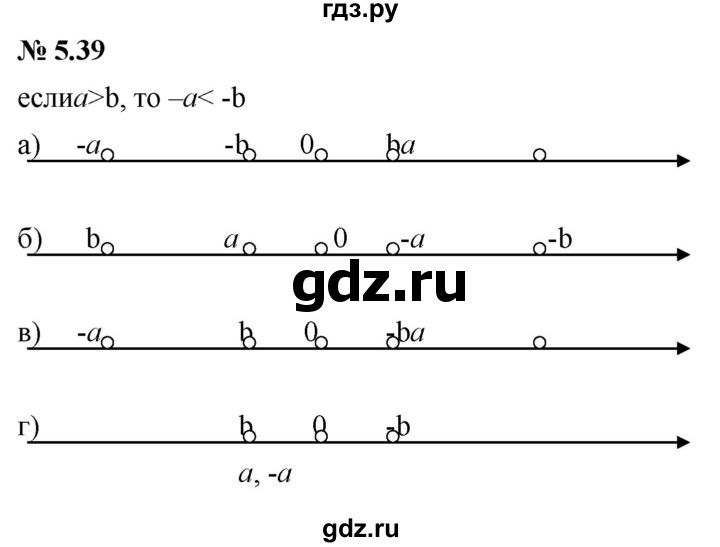 ГДЗ по алгебре 7 класс  Мордкович Учебник, Задачник Базовый уровень §5 - 5.39, Решебник к задачнику 2021