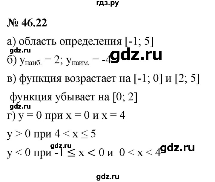 ГДЗ по алгебре 7 класс  Мордкович Учебник, Задачник Базовый уровень §46 - 46.22, Решебник к задачнику 2021