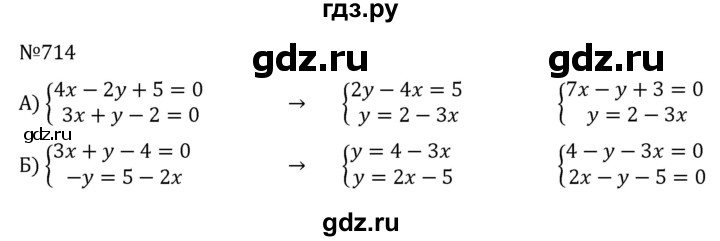 ГДЗ по алгебре 7 класс  Никольский   номер - 714, Решебник к учебнику 2022