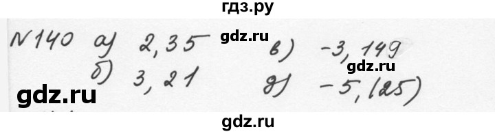 ГДЗ по алгебре 7 класс  Никольский   номер - 140, Решебник к учебнику 2015