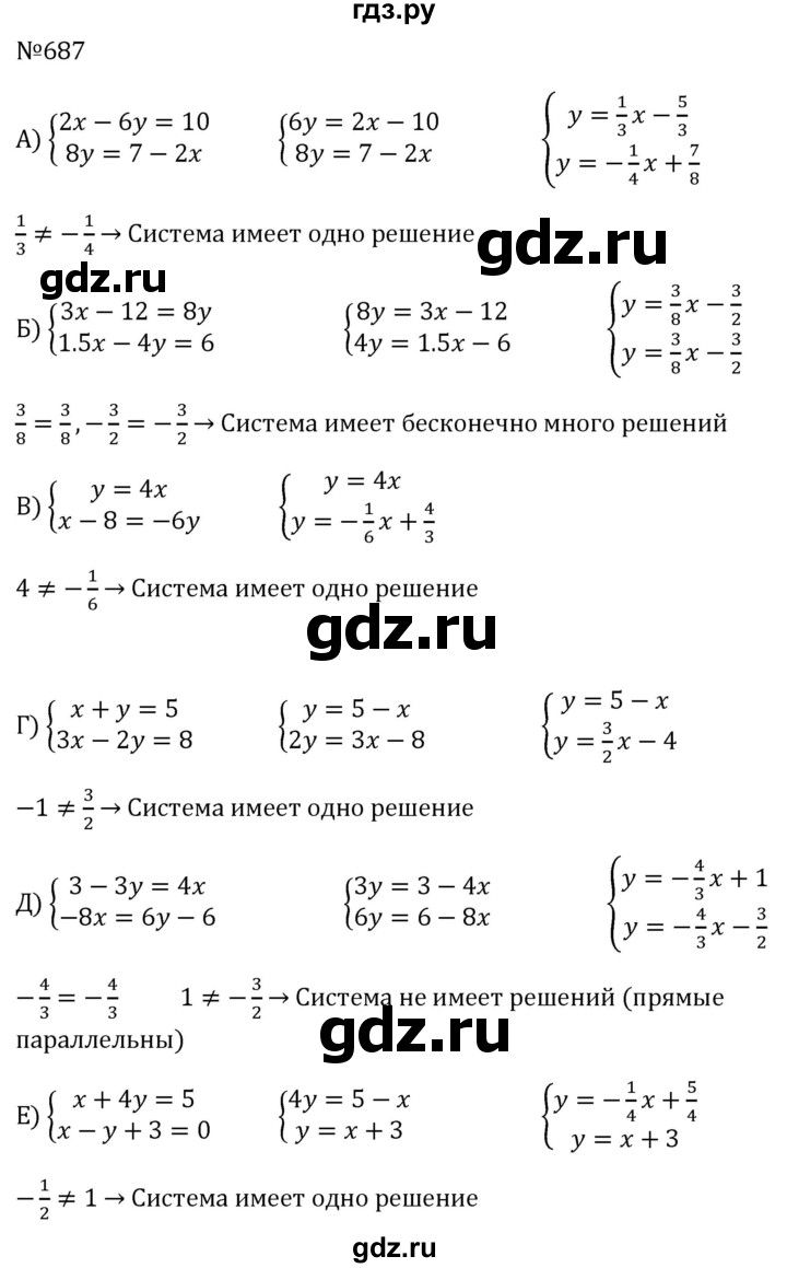 ГДЗ по алгебре 8 класс  Макарычев   задание - 687, Решебник к учебнику 2023