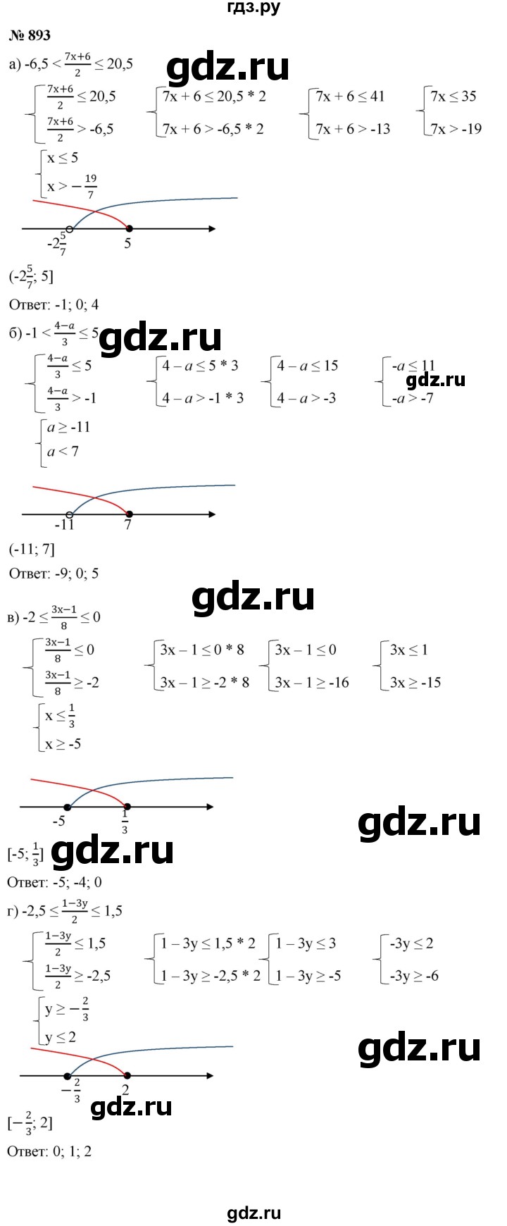 ГДЗ по алгебре 8 класс  Макарычев   задание - 893, Решебник к учебнику 2022