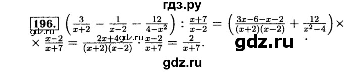 ГДЗ по алгебре 8 класс  Макарычев   задание - 196, Решебник к учебнику 2015