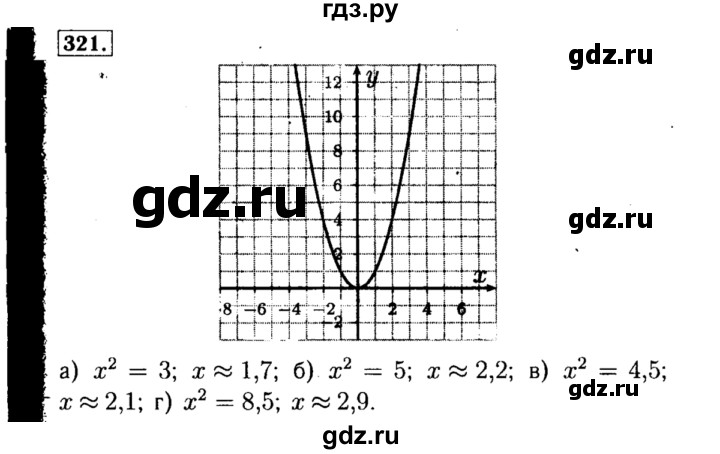 ГДЗ по алгебре 8 класс  Макарычев   задание - 321, Решебник к учебнику 2015