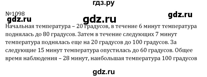 ГДЗ по алгебре 8 класс  Макарычев   задание - 1098, Решебник к учебнику 2024