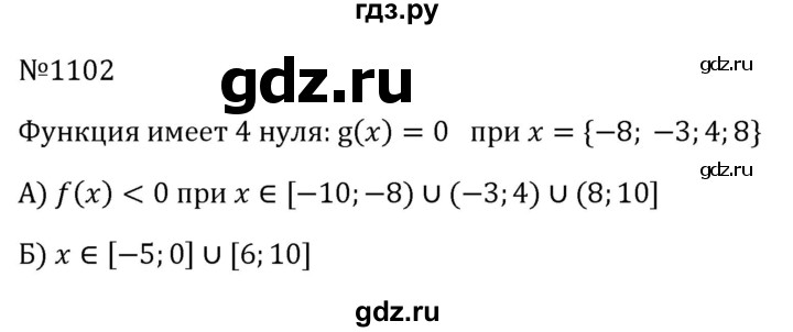 ГДЗ по алгебре 8 класс  Макарычев   задание - 1102, Решебник к учебнику 2024