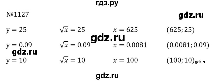 ГДЗ по алгебре 8 класс  Макарычев   задание - 1127, Решебник к учебнику 2024