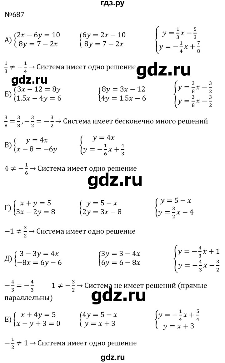 ГДЗ по алгебре 8 класс  Макарычев   задание - 687, Решебник к учебнику 2024