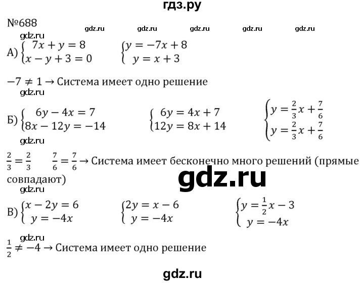 ГДЗ по алгебре 8 класс  Макарычев   задание - 688, Решебник к учебнику 2024