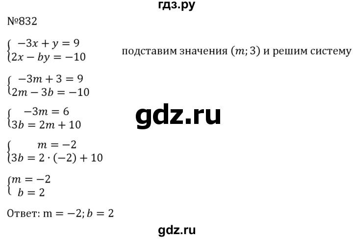 ГДЗ по алгебре 8 класс  Макарычев   задание - 832, Решебник к учебнику 2024