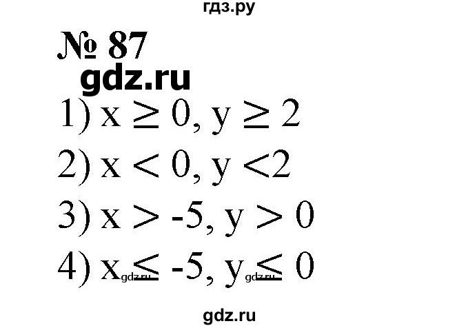ГДЗ по алгебре 8 класс  Алимов   номер - 87, Решебник №2