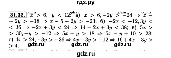 ГДЗ по алгебре 8 класс Мордкович Учебник, Задачник Базовый уровень §31 - 31.32, Решебник №2 к задачнику 2015