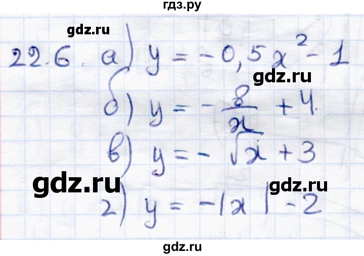 ГДЗ по алгебре 8 класс Мордкович Учебник, Задачник Базовый уровень §22 - 22.6, Решебник к задачнику 2017