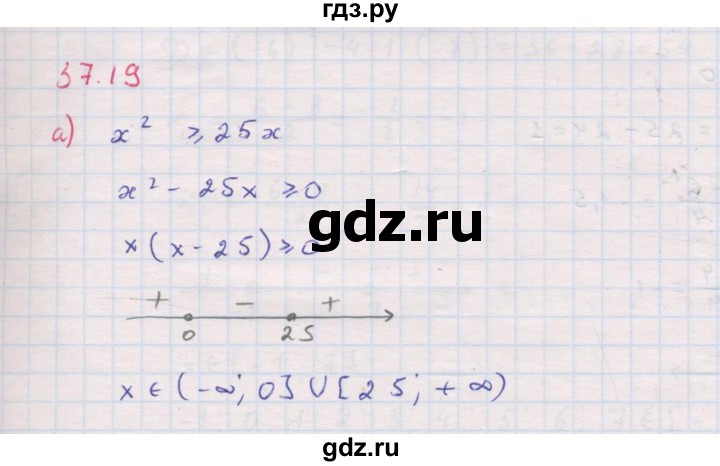 ГДЗ по алгебре 8 класс Мордкович Учебник, Задачник Базовый уровень §37 - 37.19, Решебник к задачнику 2017