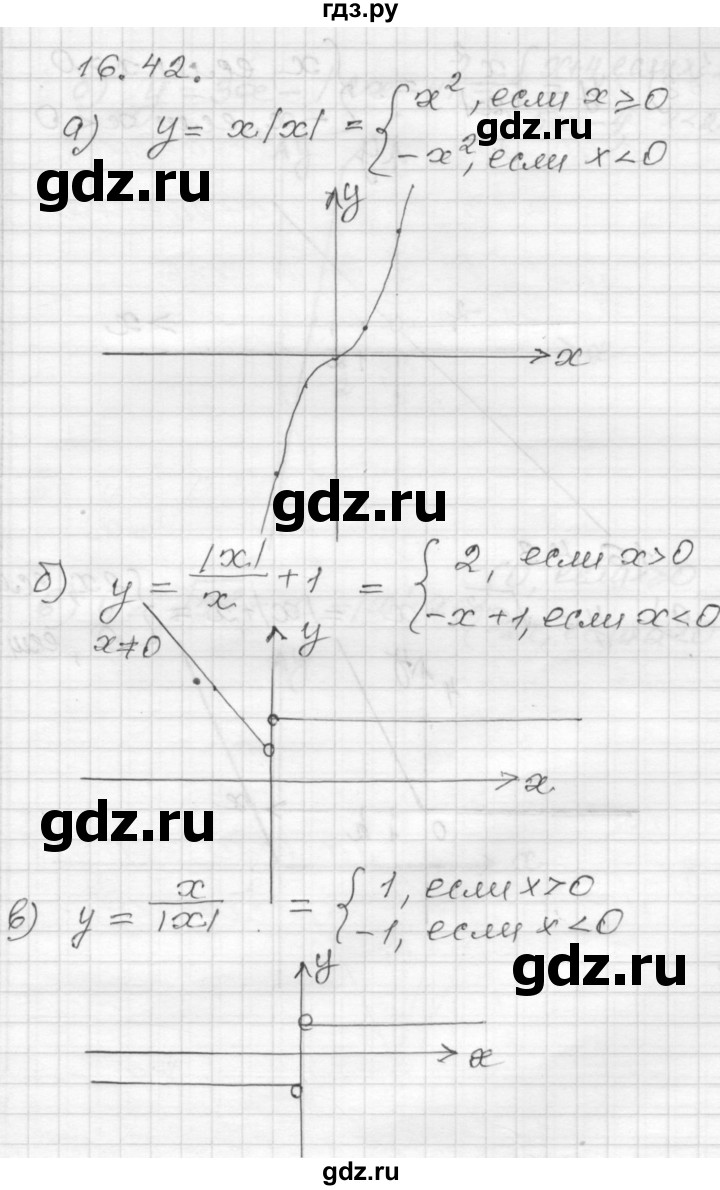 ГДЗ §16 16.42 алгебра 8 класс Учебник, Задачник Мордкович, Александрова