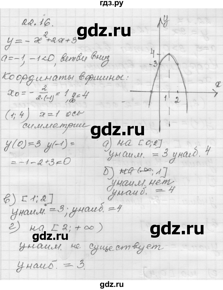 ГДЗ по алгебре 8 класс Мордкович Учебник, Задачник Базовый уровень §22 - 22.16, Решебник №1 к задачнику 2015