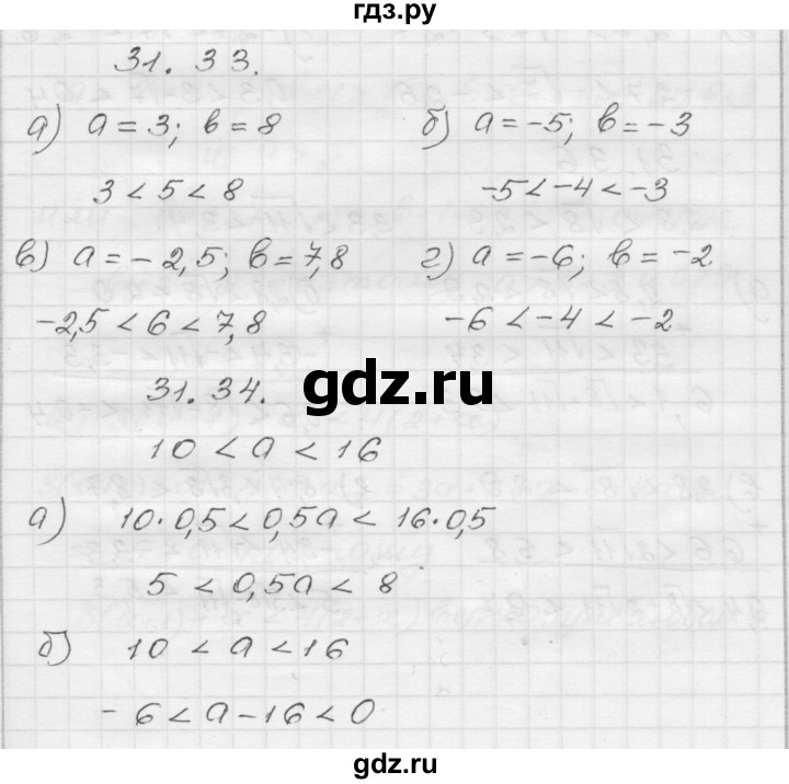 ГДЗ по алгебре 8 класс Мордкович Учебник, Задачник Базовый уровень §31 - 31.33, Решебник №1 к задачнику 2015