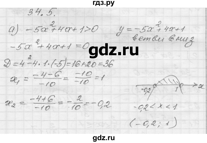 ГДЗ по алгебре 8 класс Мордкович Учебник, Задачник Базовый уровень §34 - 34.5, Решебник №1 к задачнику 2015