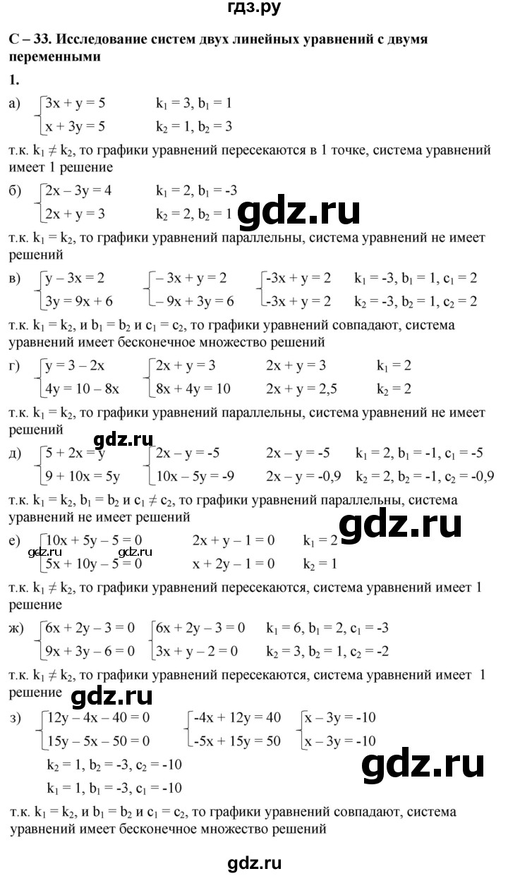 ГДЗ по алгебре 8 класс Жохов дидактические материалы (Макарычев) Базовый уровень самостоятельные работы / вариант 2 / С-33 - 1, Решебник 2025