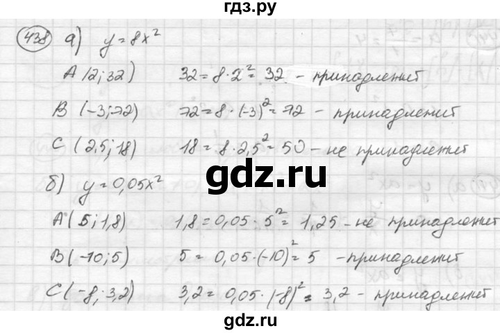 ГДЗ по алгебре 8 класс  Никольский   номер - 438, Решебник №1 к учебнику 2015