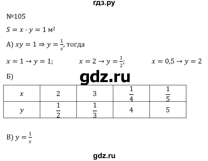 ГДЗ по алгебре 8 класс  Никольский   номер - 105, Решебник к учебнику 2022