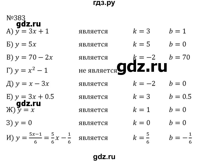 ГДЗ по алгебре 8 класс  Никольский   номер - 383, Решебник к учебнику 2022