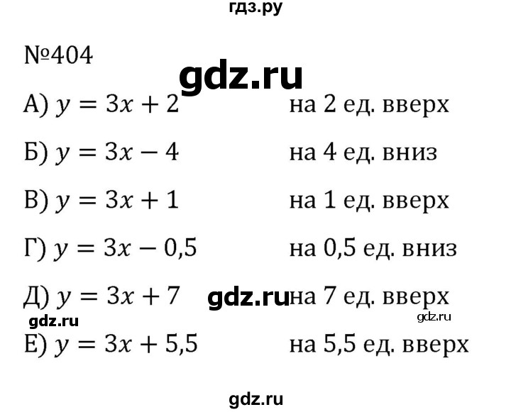 ГДЗ по алгебре 8 класс  Никольский   номер - 404, Решебник к учебнику 2022