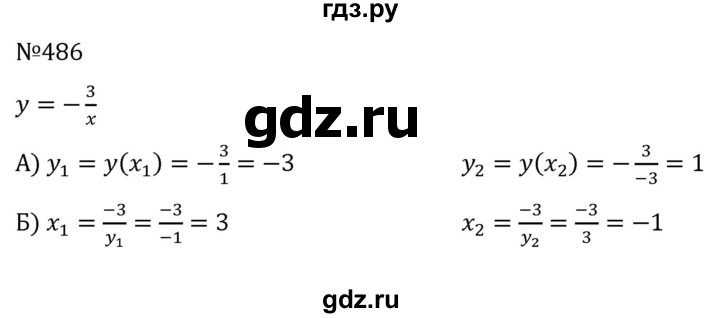 ГДЗ по алгебре 8 класс  Никольский   номер - 486, Решебник к учебнику 2022