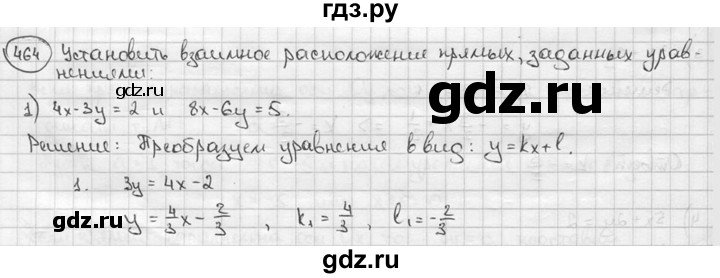 ГДЗ по алгебре 9 класс  Алимов   номер - 464, решебник