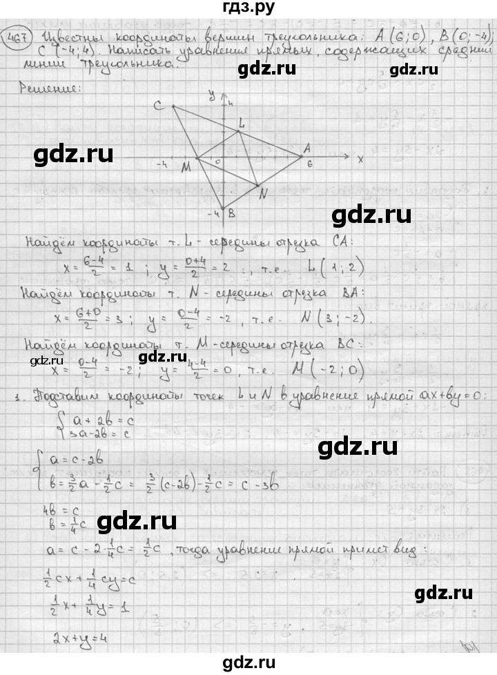 ГДЗ по алгебре 9 класс  Алимов   номер - 467, решебник