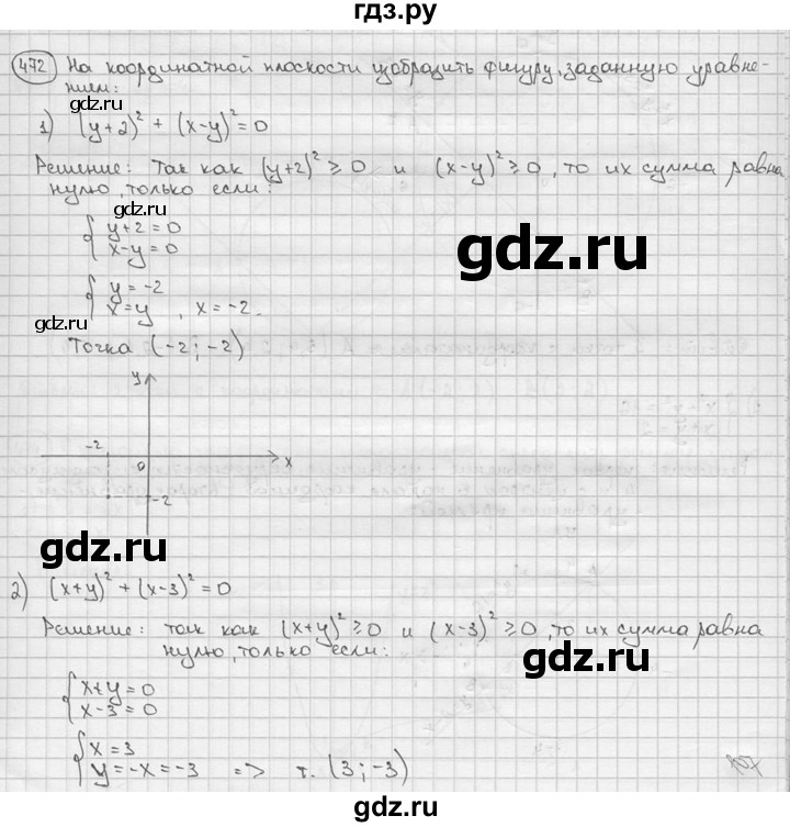 ГДЗ по алгебре 9 класс  Алимов   номер - 472, решебник