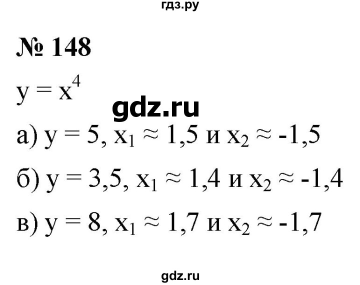 ГДЗ по алгебре 9 класс  Макарычев  Базовый уровень задание - 148, Решебник к учебнику 2021