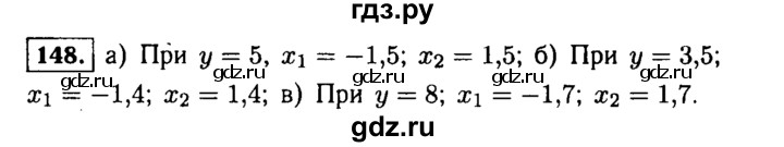 ГДЗ по алгебре 9 класс  Макарычев  Базовый уровень задание - 148, Решебник к учебнику 2015