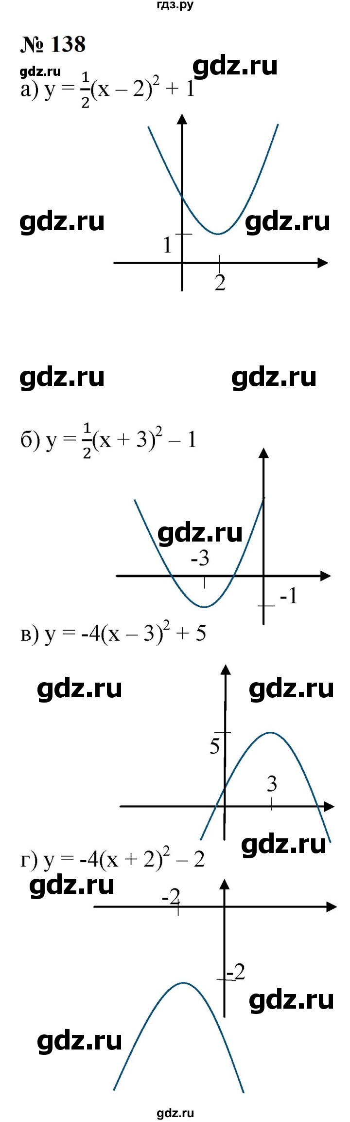 ГДЗ по алгебре 9 класс  Макарычев  Базовый уровень задание - 138, Решебник к учебнику 2024