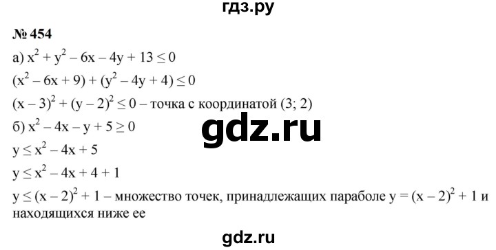 ГДЗ по алгебре 9 класс  Макарычев  Базовый уровень задание - 454, Решебник к учебнику 2024
