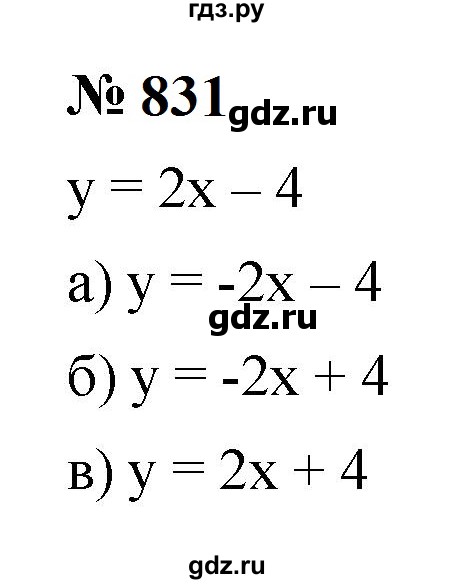 ГДЗ по алгебре 9 класс  Макарычев  Базовый уровень задание - 831, Решебник к учебнику 2024
