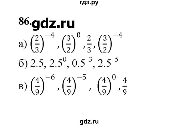 ГДЗ по алгебре 9 класс  Макарычев  Базовый уровень задание - 86, Решебник к учебнику 2024