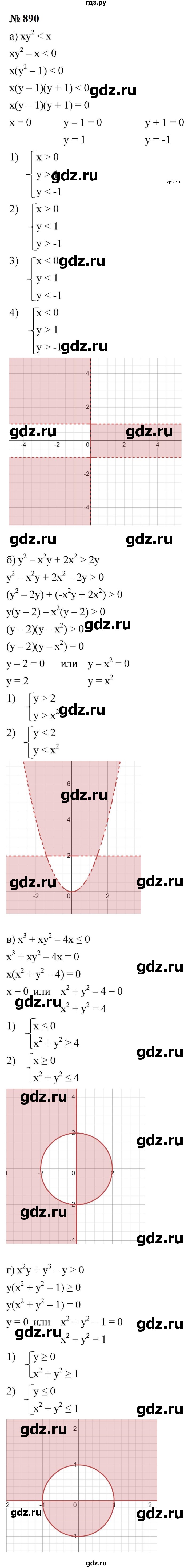 ГДЗ по алгебре 9 класс  Макарычев  Базовый уровень задание - 890, Решебник к учебнику 2024