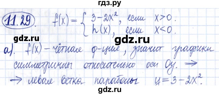 ГДЗ по алгебре 9 класс Мордкович Учебник, Задачник Базовый уровень задачник 2021 / §11 - 11.29, Решебник к задачнику 2021