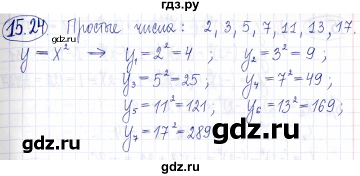 ГДЗ по алгебре 9 класс Мордкович Учебник, Задачник Базовый уровень задачник 2021 / §15 - 15.24, Решебник к задачнику 2021