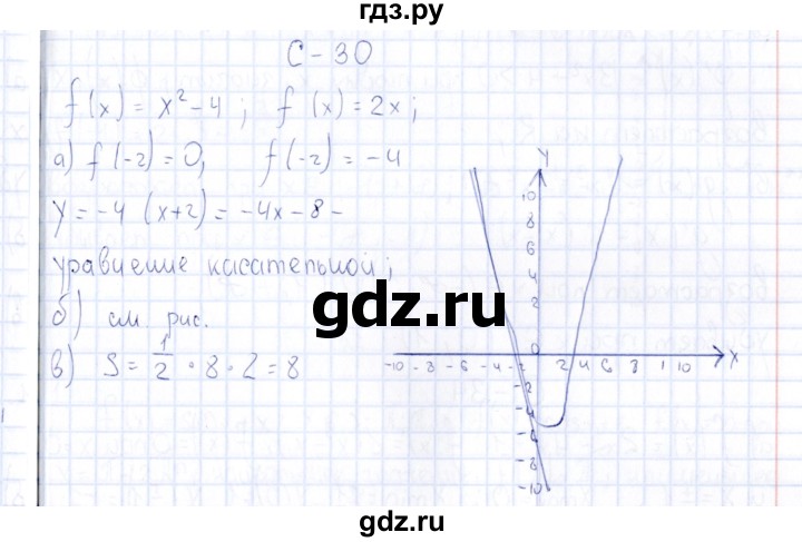 ГДЗ по алгебре 10 класс Ивлев  Дидактические материалы  самостоятельная работа / вариант 4 - 30, Решебник